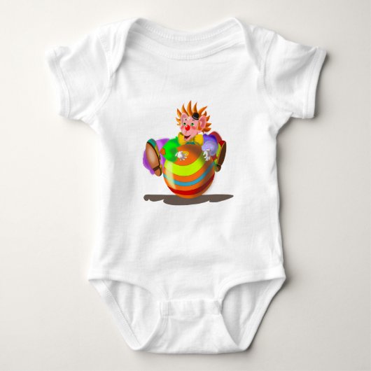 Happy Clown Grappig Baby Bodysuit (Voorkant)
