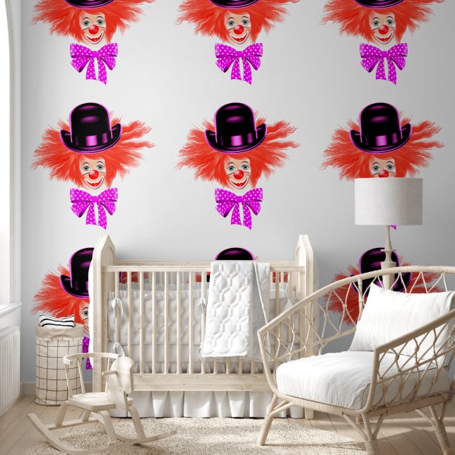 Happy Clown Grappig Behang (Kinderen)