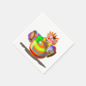 Happy Clown Napkins Circus Servet (Hoek)