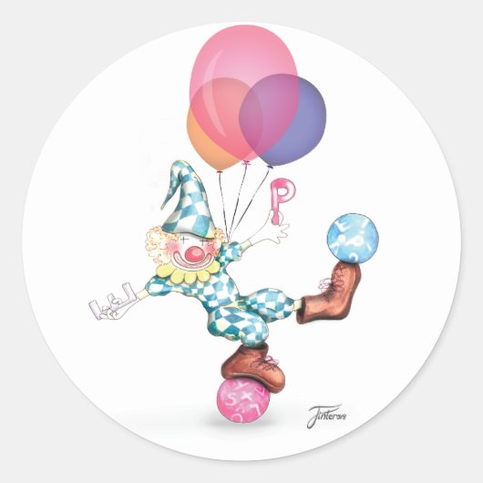 Happy Clown Sticker (Voorkant)