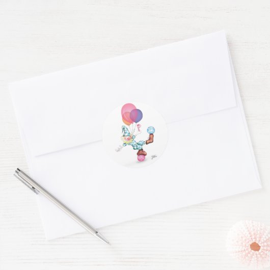 Happy Clown Sticker (Envelop)