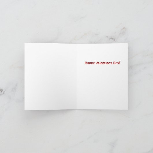 Happy Clown Valentijn Feestdagen Kaart (Binnen)