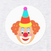 Happy Clowns Carnival Party Purim Festival Labels (Design 2)