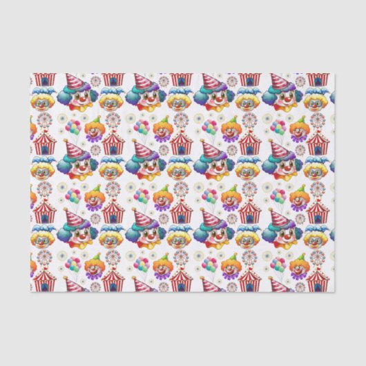 Happy Clowns Tissuepapier (Voorkant)