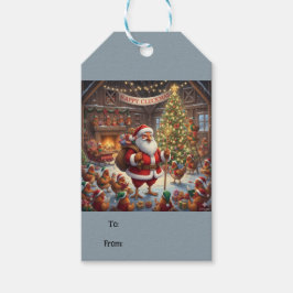 Happy Cluckmas, Gift Tags Cadeaulabel