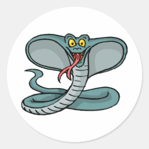 Happy Cobra Ronde Sticker