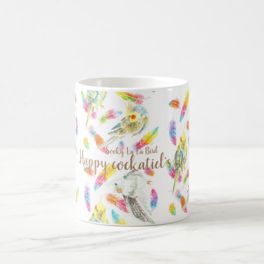 Happy cockatiel's leven koffiemok (Center)