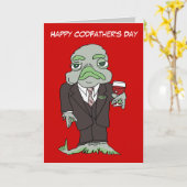 Happy Codfathers Day Wenskaart Kaart (Gele Bloem)