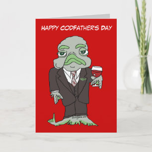 Happy Codfathers Day Wenskaart Kaart