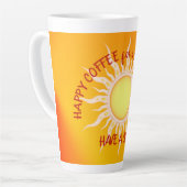 Happy Coffee Happy Sunshine Latte Cup Latte Mok (Linkerhoek)