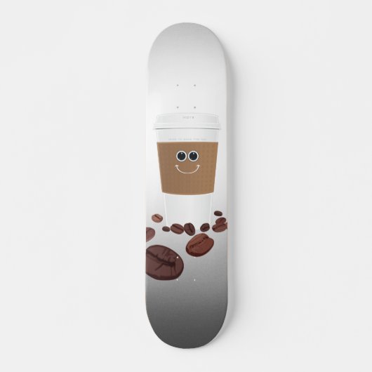 Happy Coffee Persoonlijk Skateboard (Voorkant)