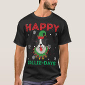 Happy collie dagen Honden Dierenvrienden Christmas T-shirt (Voorkant)