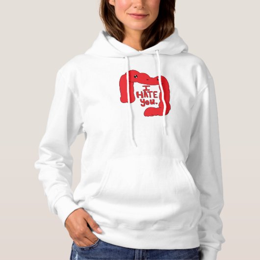 Happy Colon Hoodie Red (Voorkant)