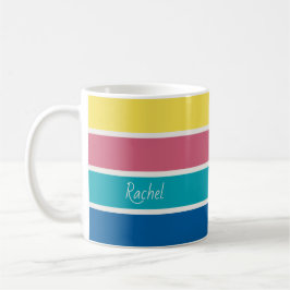 Happy Color Palette Block Stripe Koffiemok