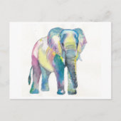 Happy Colorful Elephant Briefkaart (Voorkant)