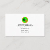 Happy Colorful Rainbow Children Babysitter Visitekaartje (Achterkant)