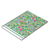 Happy colorful summer pattern botanical artwork notitieboek (Linkerzijde)