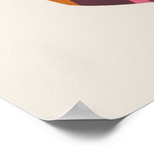 Happy Colorful Waterverf Stones Poster (Hoek)