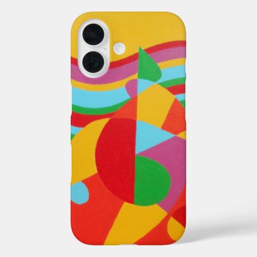 Happy Colors Abstract Phone Case (Achterkant)