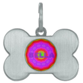 Happy Colors Bone Pet Tag Huisdieren Naamplaatje