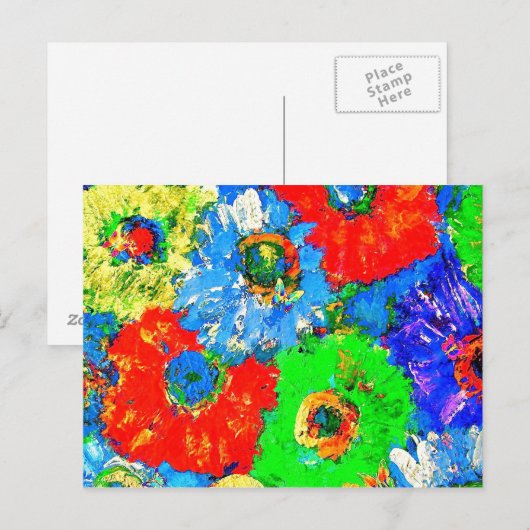 HAPPY COLORS BRIEFKAART (Voorkant / Achterkant)