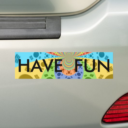 Happy Colors Bumpersticker Sjabloon (Op auto)