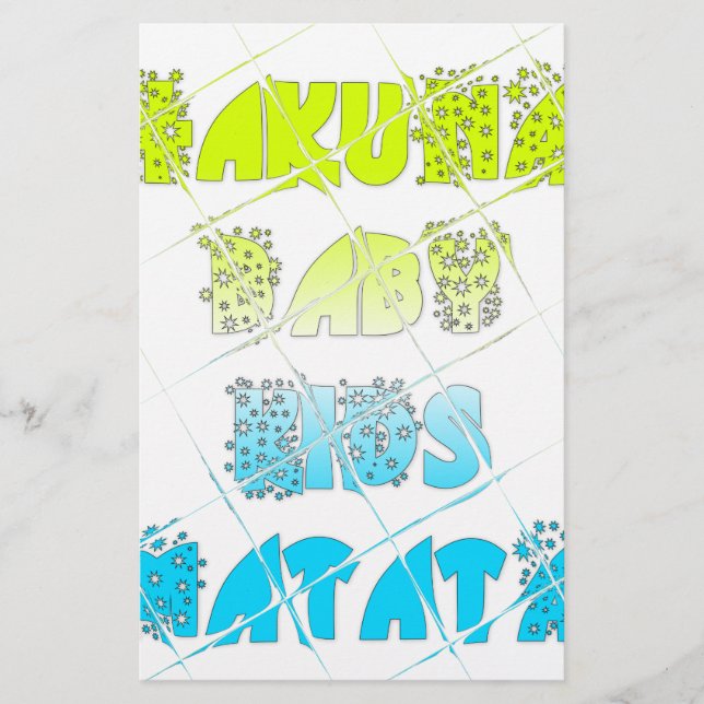 Happy Colors Hakuna Matata Hakunamatata Gift sterr (Voorkant)