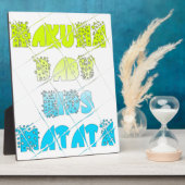 Happy Colors Hakuna Matata Hakunamatata Gift sterr Fotoplaat (Zijkant)