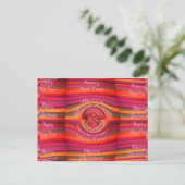 Happy Colors Merry KerstHappy Nieuwjaar Desig Feestdagenkaart (Staand voorkant)