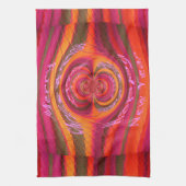 Happy Colors Merry KerstHappy Nieuwjaar Desig Theedoek (Verticaal)