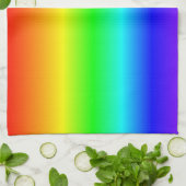 Happy Colors regenbooggradiënt striped Patroon Theedoek (Gevouwen)