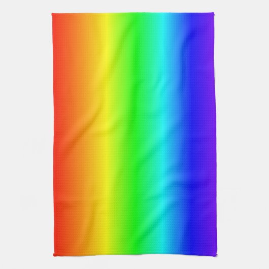 Happy Colors regenbooggradiënt striped Patroon Theedoek (Verticaal)