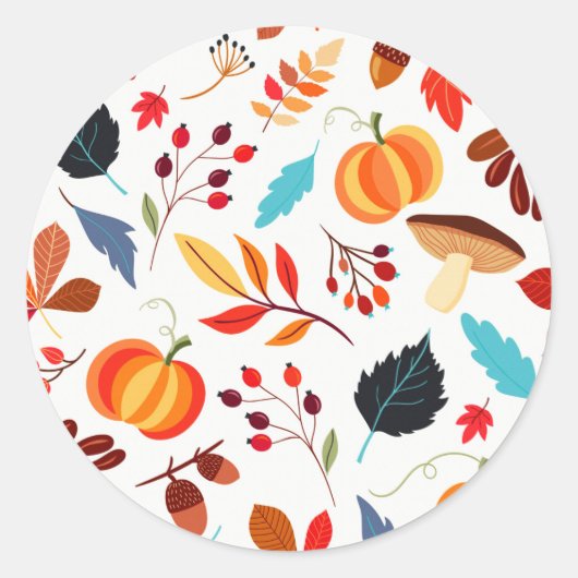 Happy Colors Round Sticker (Voorkant)