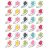 Happy Colors | Verjaardagsballonplannerstickers Sticker (Voorkant)
