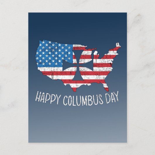 Happy Columbus Day Briefkaart (Voorkant)