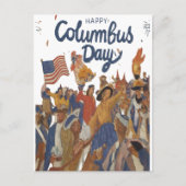 Happy Columbus Day Celebration Feestdagenkaart (Voorkant)