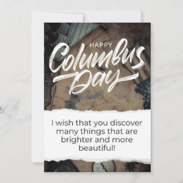Happy Columbus Day Kaart