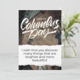 Happy Columbus Day Kaart