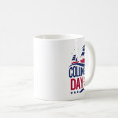 Happy Columbus Day Mug – Celebrate History Koffiemok (Voorkant rechts)