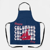 Happy Columbus Day Schort (Voorkant)