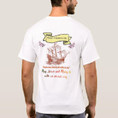 Happy Columbus Day T-Shirt  (Achterkant)