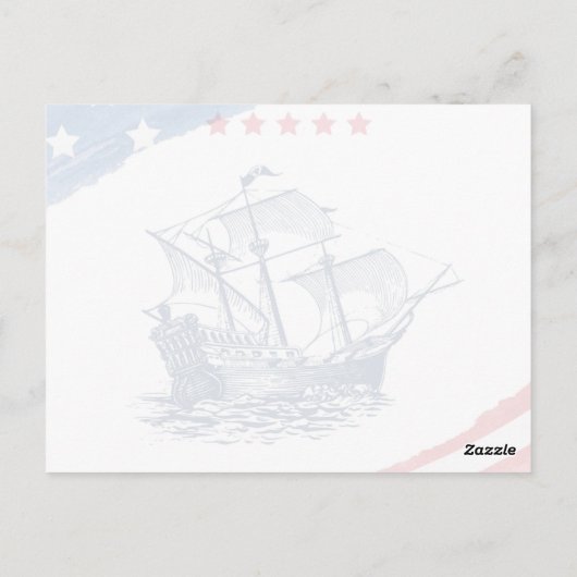 Happy Columbus Day USA 14 oktober Briefkaart (Achterkant)