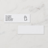 Happy condom gezicht mini visitekaartje (Voorkant / Achterkant)