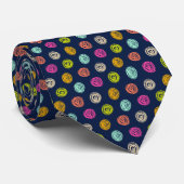 Happy Confetti Party Polka Dot Stropdas (Opgerold)