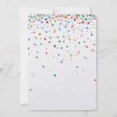 Happy Confetti Stippen Bruiloft Kaart (Achterkant)