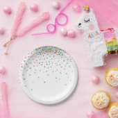 Happy Confetti Stippen Papieren Bordje (Feest)