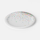 Happy Confetti Stippen Papieren Bordje (Gekanteld)