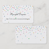 Happy Confetti Stippen Visitekaartje (Voorkant / Achterkant)