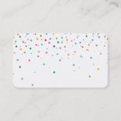 Happy Confetti Stippen Visitekaartje (Achterkant)