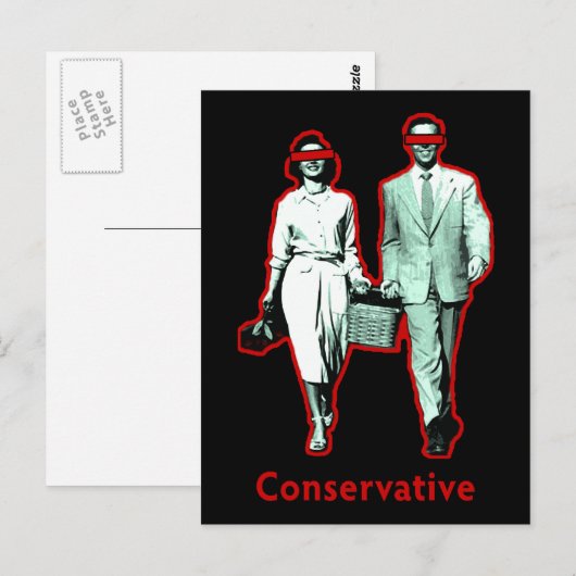 Happy Conservative Couple Briefkaart (Voorkant / Achterkant)